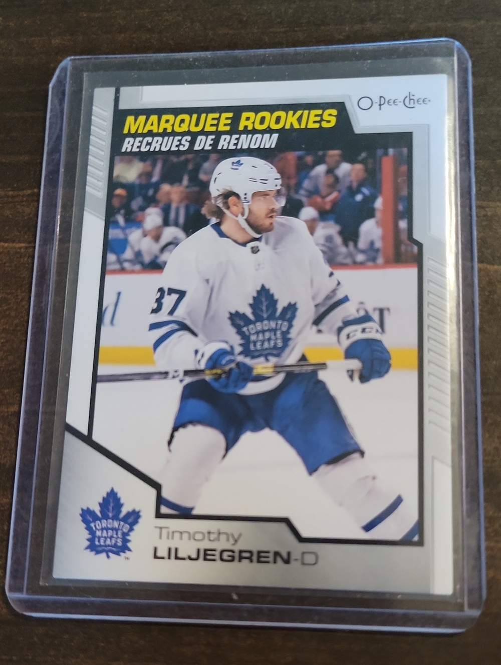 2020/21 OPC Marquee Rookies Timothy Liljegren Toronto Maple Leafs Hockey Card